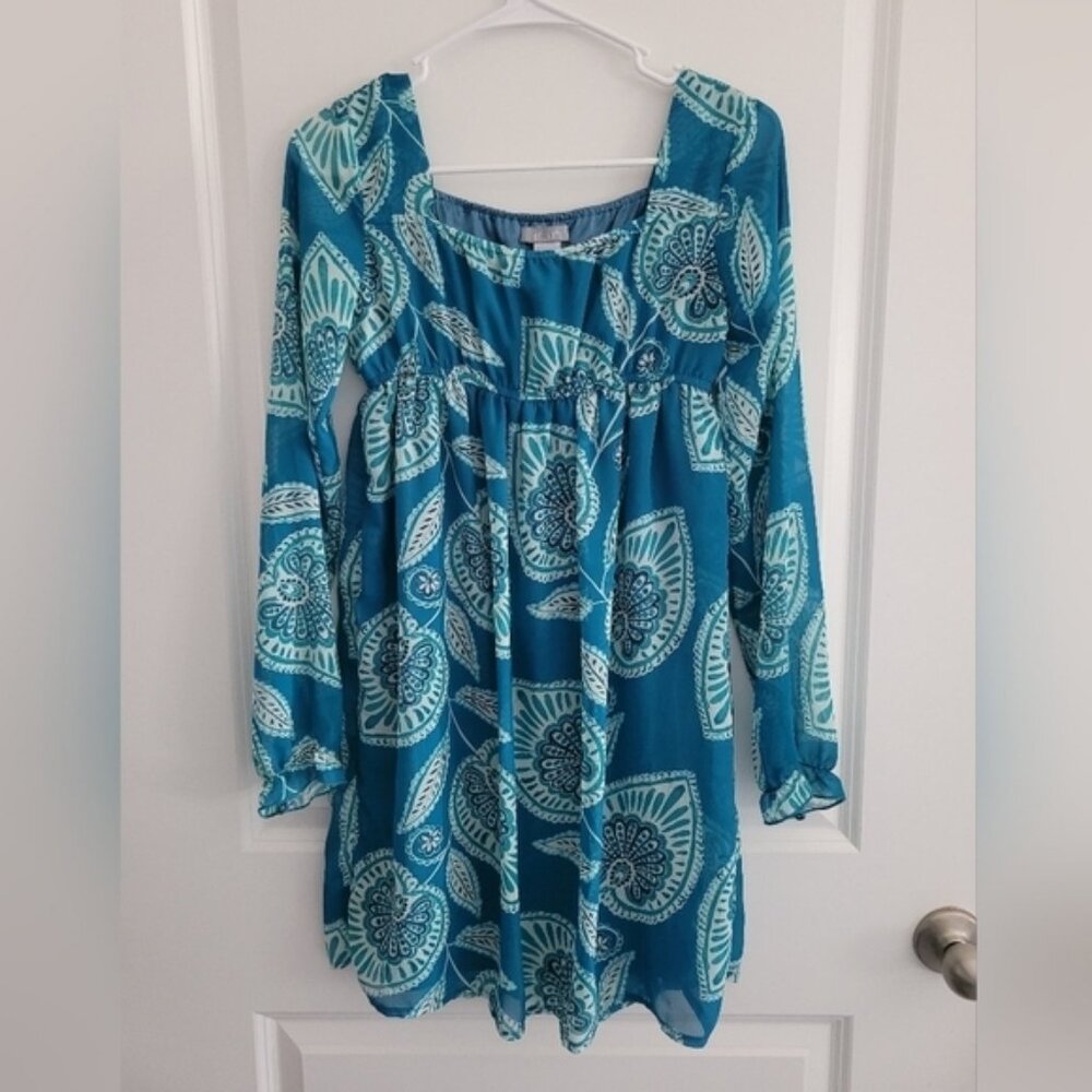 Delias Blue Boho Paisley Dress